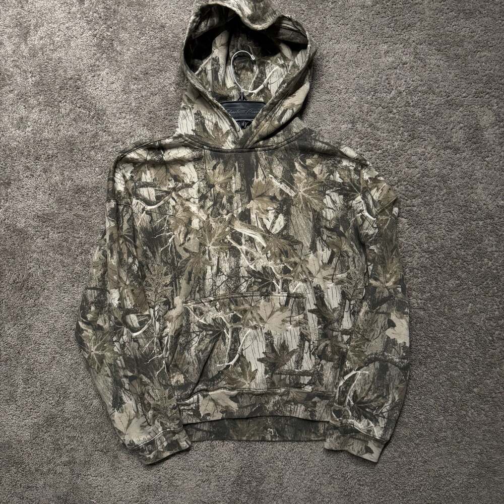 Hollister Boxy Fit Camo Hoodie Size M